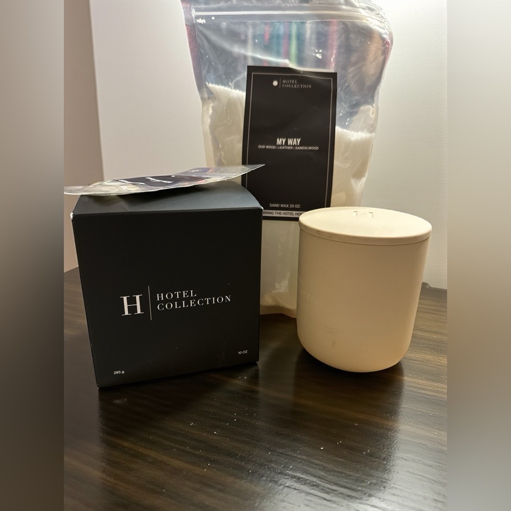 Hotel Collection Cream Sandwax candle Bundle